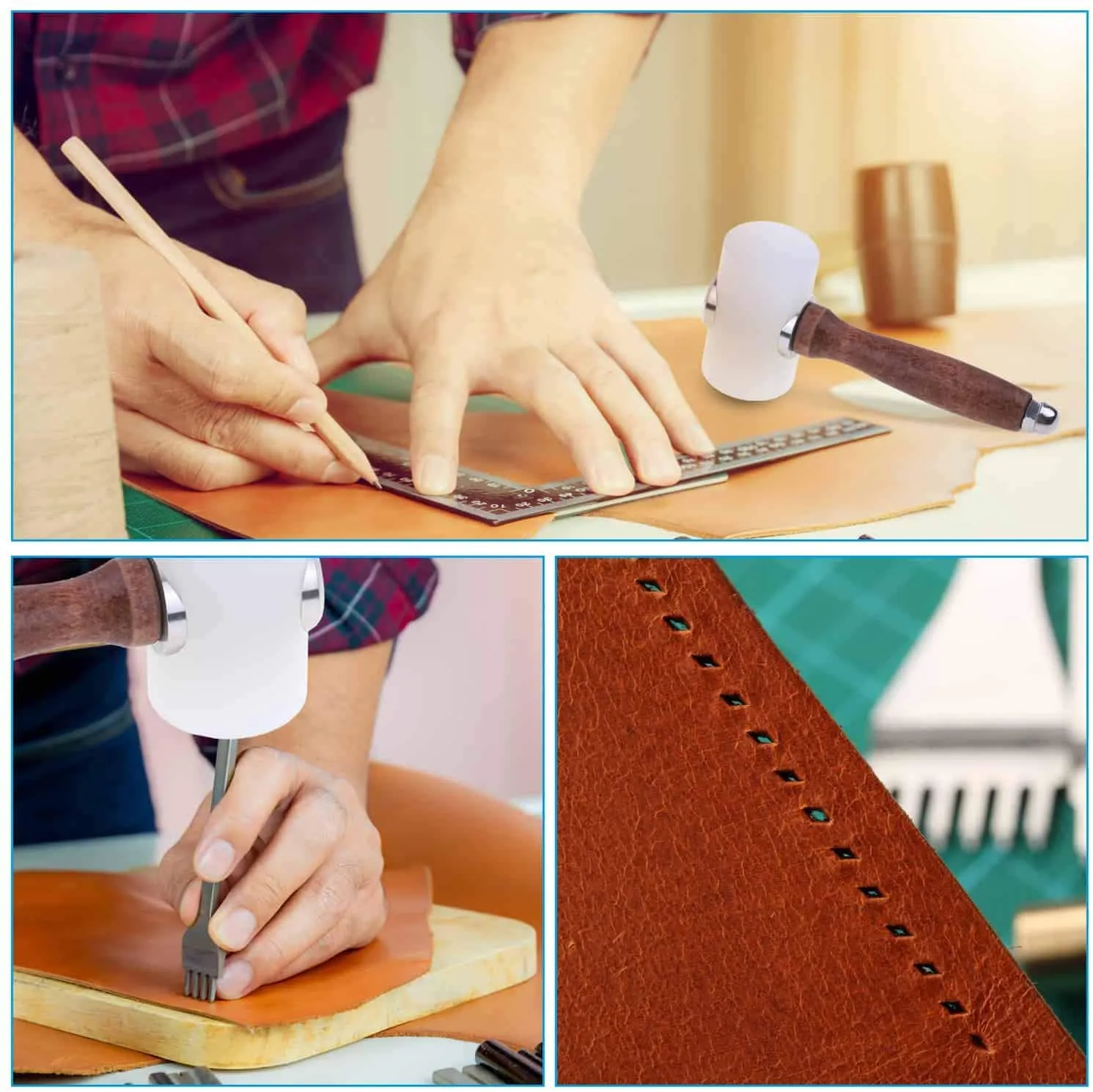 Cridoz Leather Stitching Bag Sewing Tool Kit