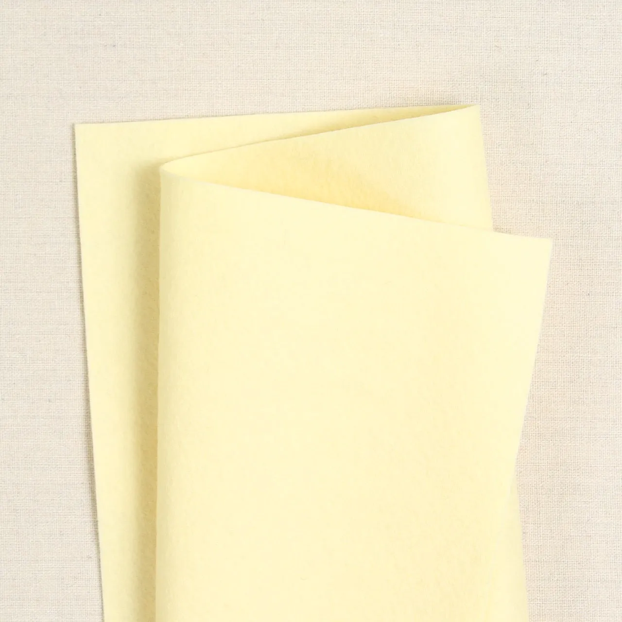 Custard Pure Wool Felt