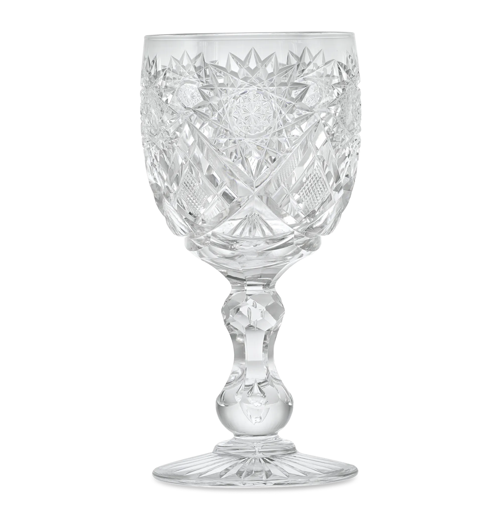 Cut Glass Goblet in the Middlesex Pattern