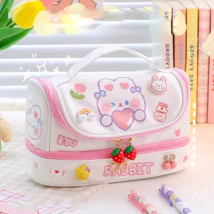 Cute Cartoon Rabbit Pencil Case