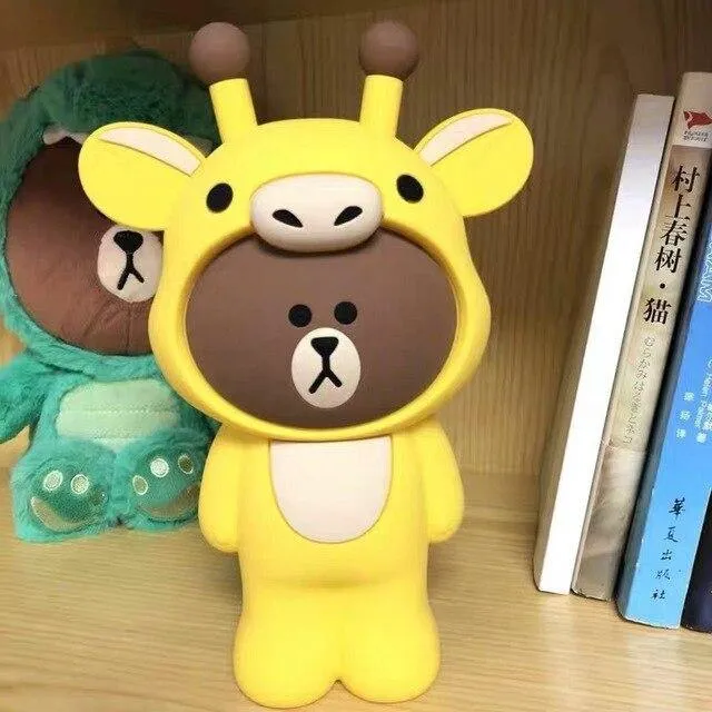 Cute Cartoon silicone pencil,pen, cosmetics bag