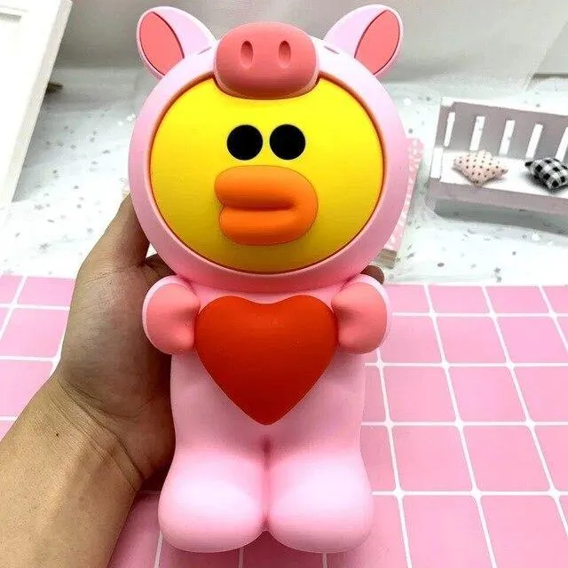 Cute Cartoon silicone pencil,pen, cosmetics bag
