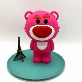 Cute Cartoon silicone pencil,pen, cosmetics bag