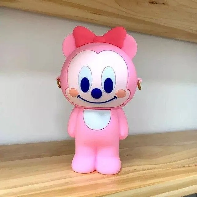 Cute Cartoon silicone pencil,pen, cosmetics bag