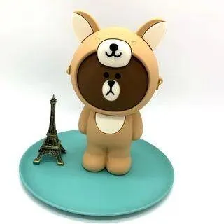 Cute Cartoon silicone pencil,pen, cosmetics bag