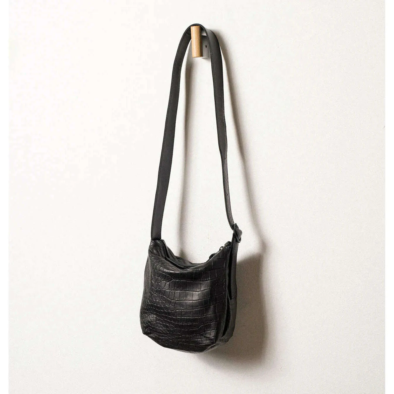 DANIELLA LEHAVI - Chicago Small Hobo - Black Crocco