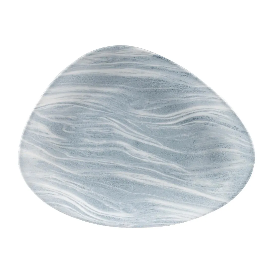 DF728 Churchill Fluid Triangle Chef Plates Pearl Grey 205 x 265mm (Pack of 12)