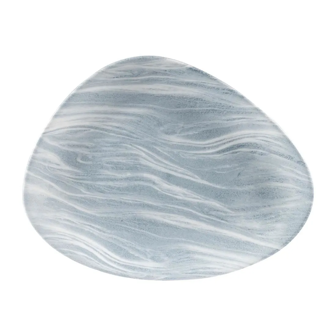DF728 Churchill Fluid Triangle Chef Plates Pearl Grey 205 x 265mm (Pack of 12)