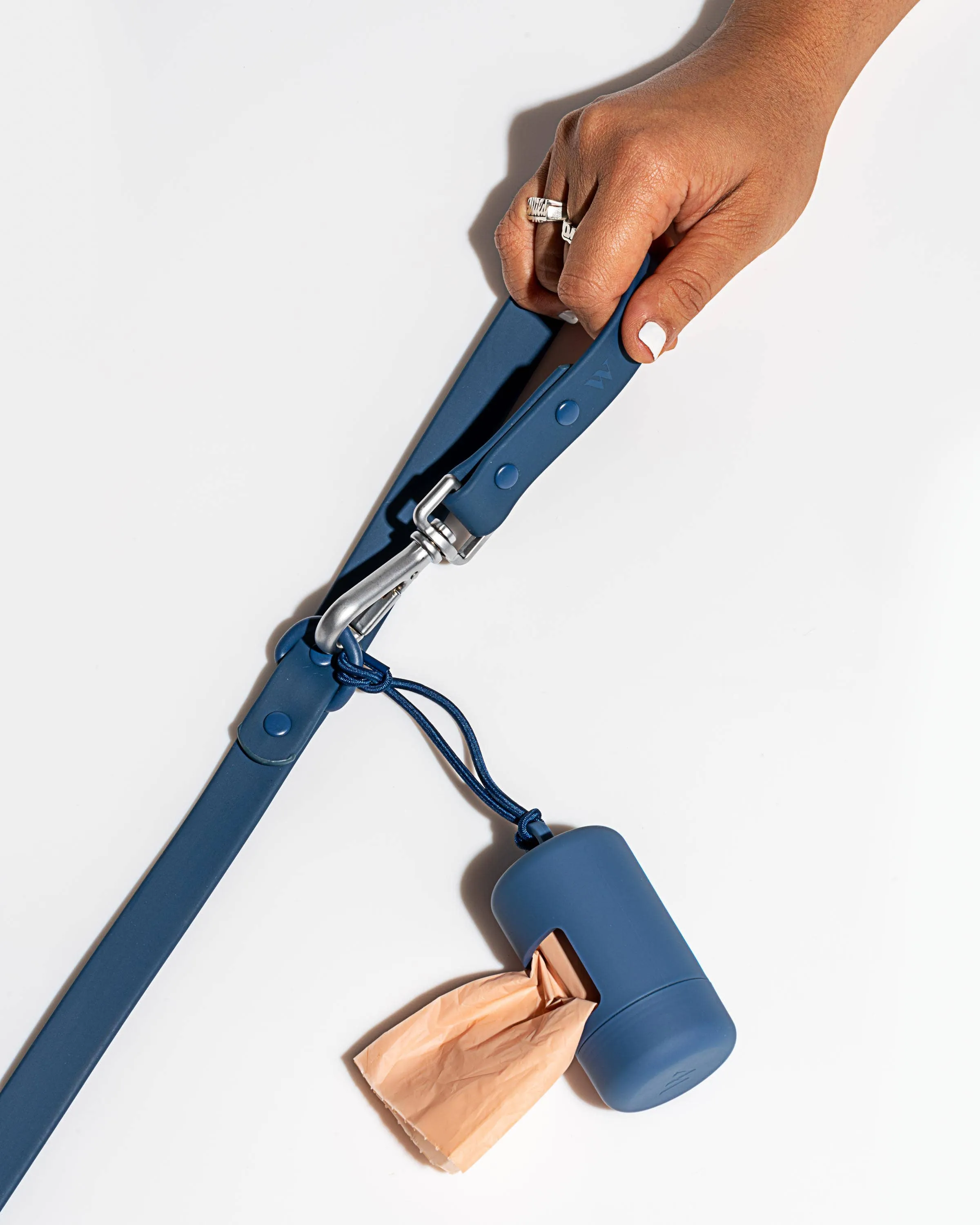 Dog Poop Bag Dispenser Carrier: Navy