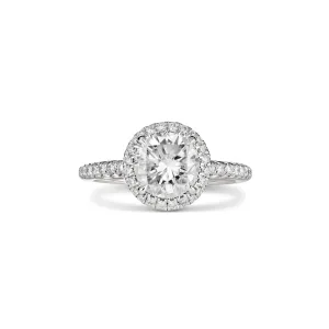 Endless Minelli Round Brilliant Cut Diamond Engagement Ring | Platinum
