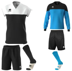 ERREA BESSY WOMENS KIT BUNDLE BLACK WHITE