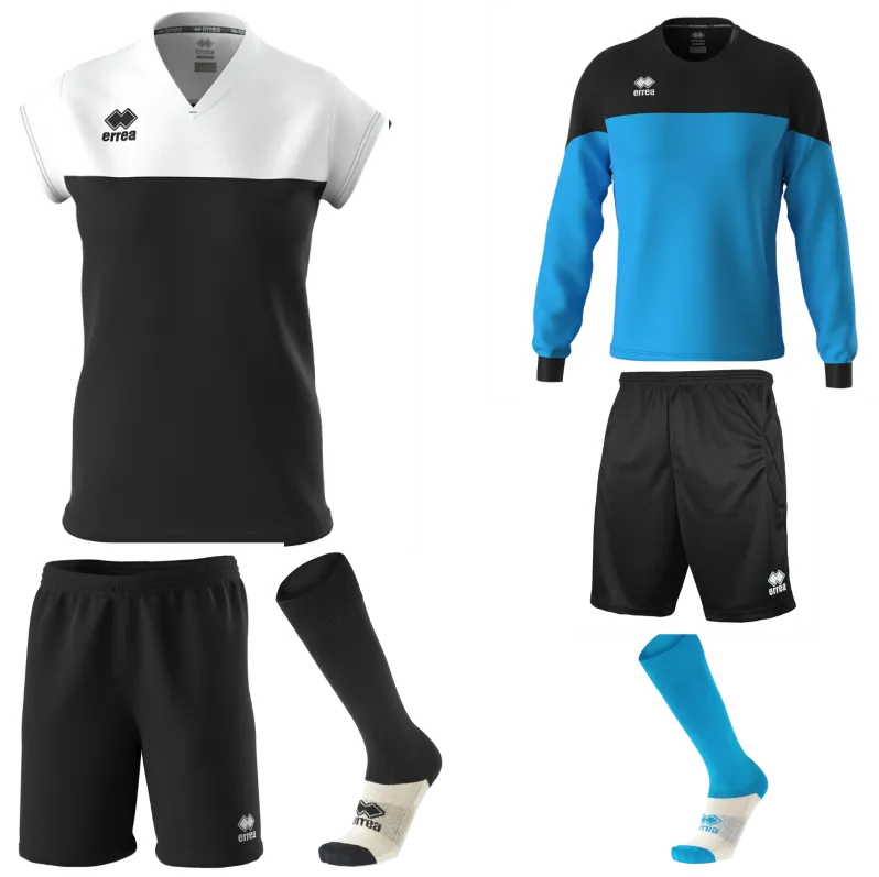 ERREA BESSY WOMENS KIT BUNDLE BLACK WHITE