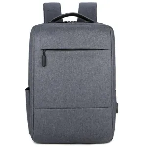 FastLink Anti-Theft Backpack Bags With Usb Charging Port -Grey