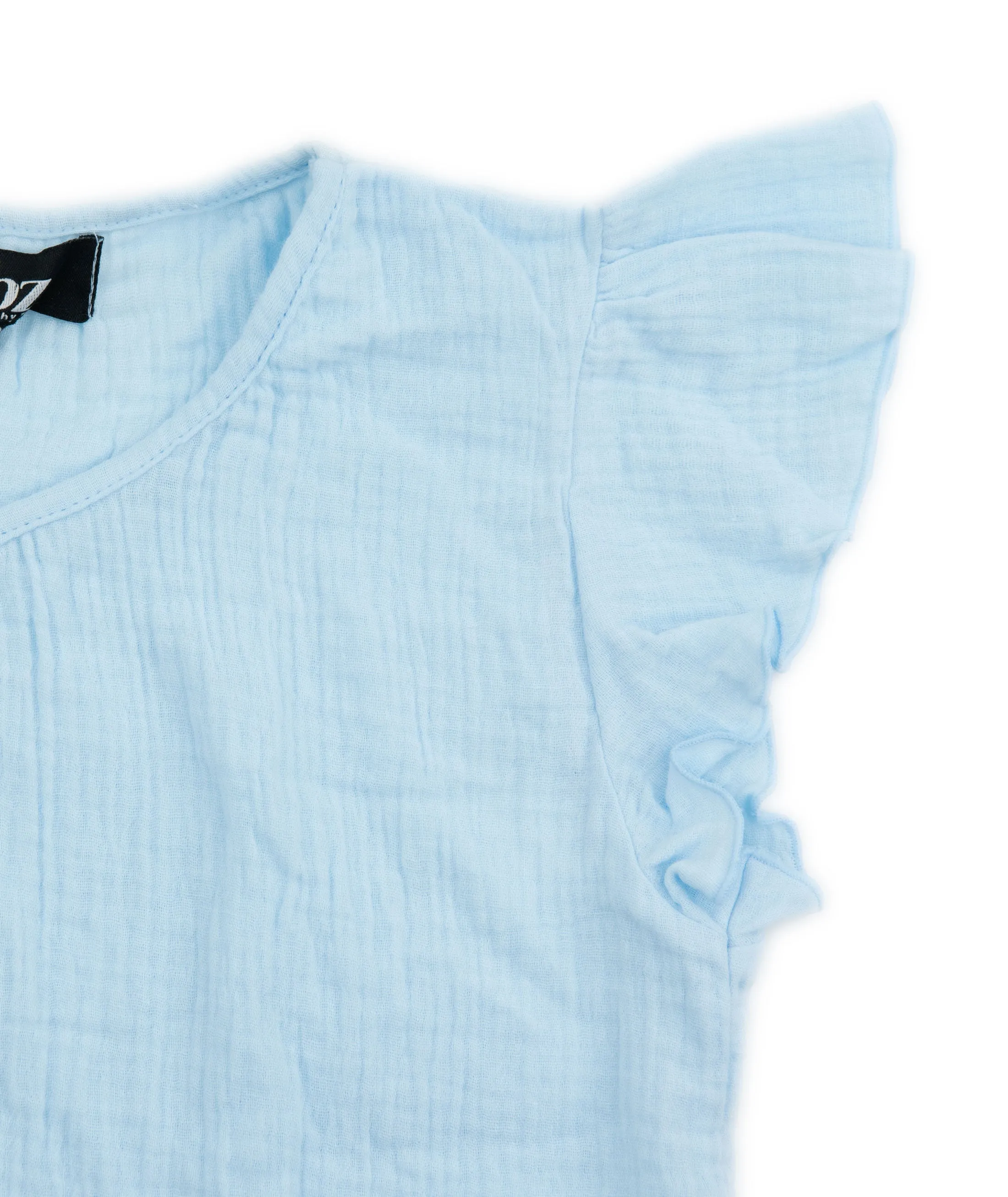 FBZ Girls Gauze Ruffle Sleeve Top