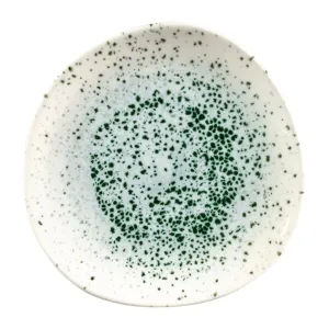 FC122 Churchill Studio Prints Mineral Green Centre Print Organic Round Plates 210mm (Pack of 12)