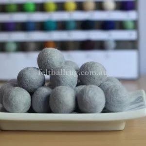 Felt Ball Winter White 1 CM,  2 CM, 2.5 CM, 3 CM, 4 CM Colour 55