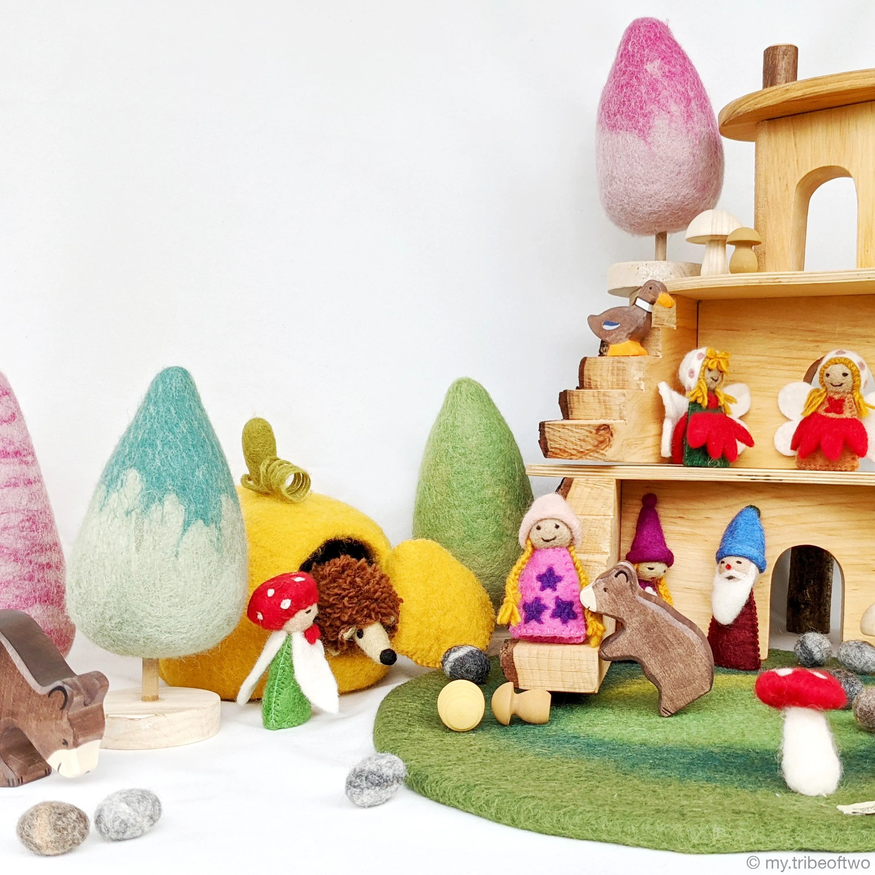 Felt Fir Tree - Pink