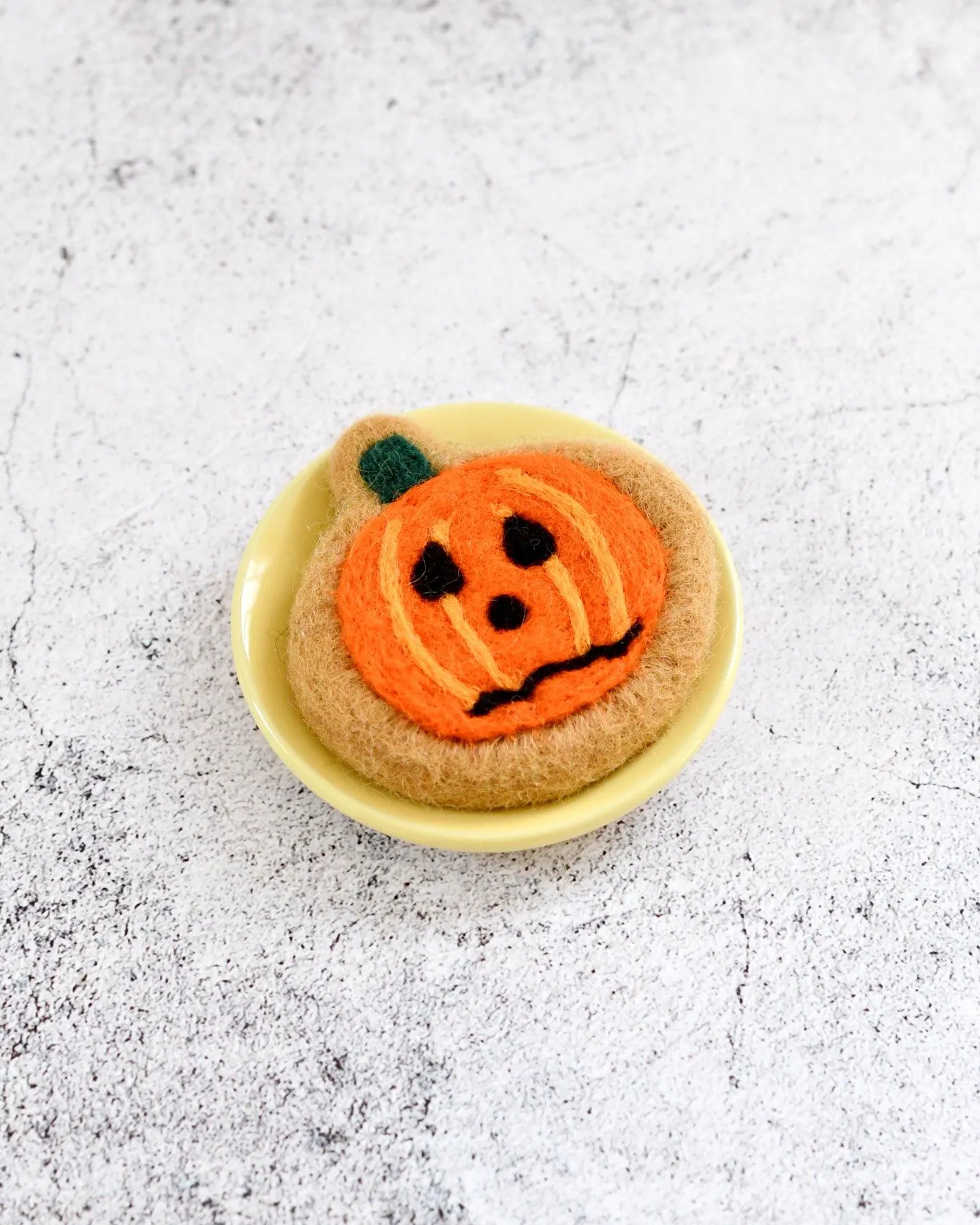 Felt Frazzled Pumpkin Cookie