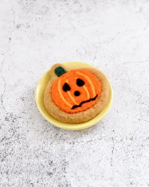 Felt Frazzled Pumpkin Cookie