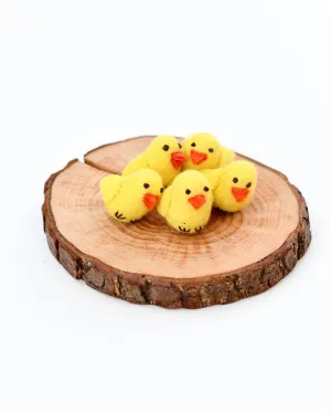 Felt Yellow Chicks (Set of 5)