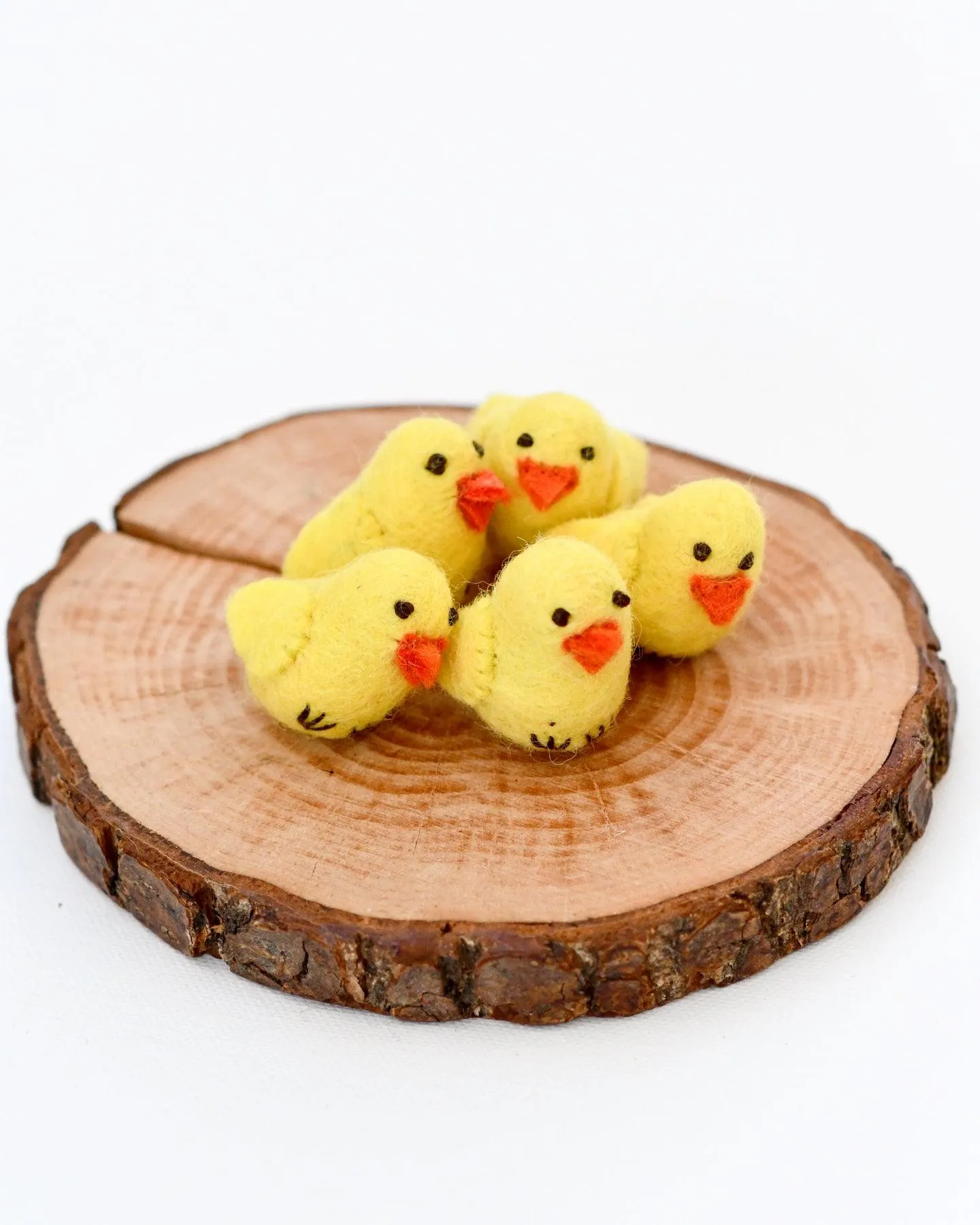 Felt Yellow Chicks (Set of 5)
