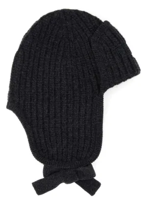FENDI Graphite Wool Beanie Hat