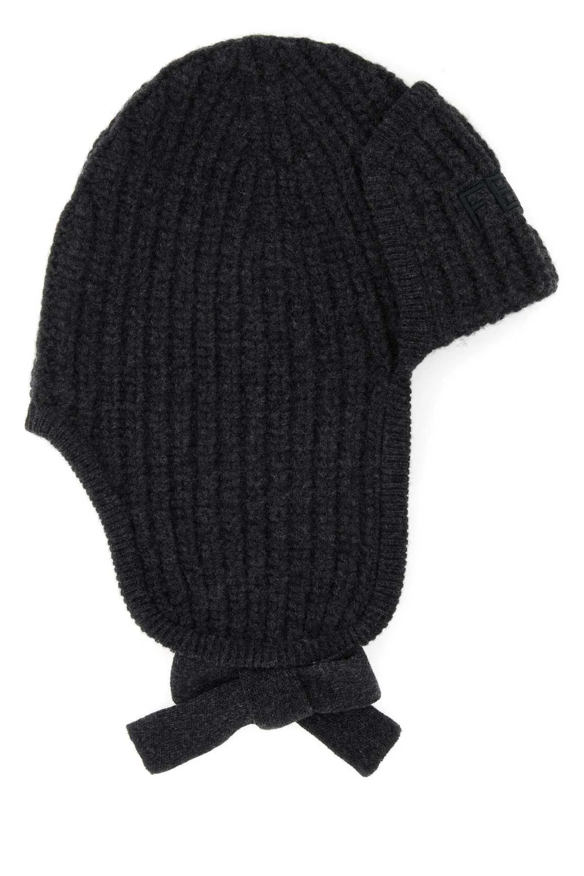 FENDI Graphite Wool Beanie Hat