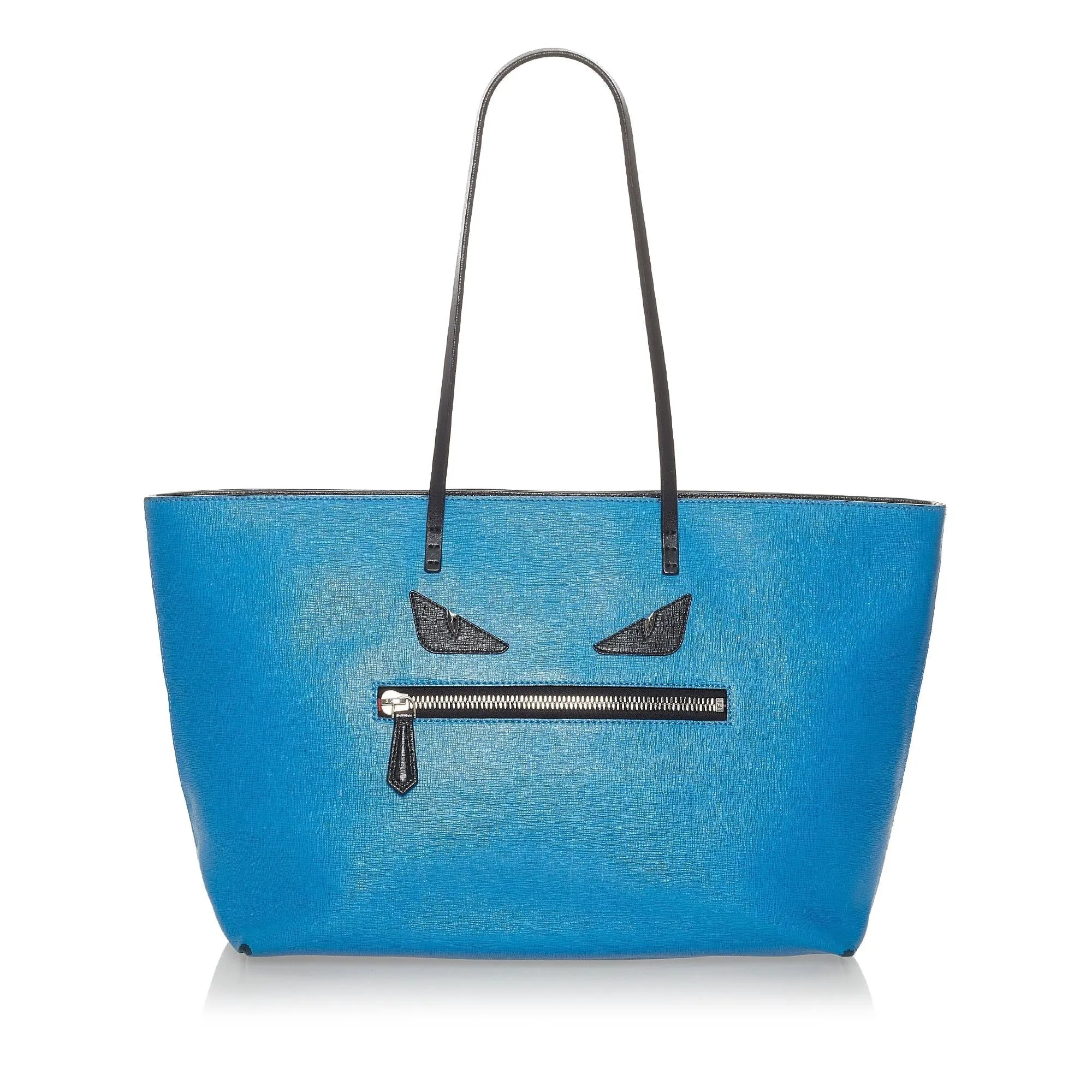 Fendi Medium Monster Roll Leather Tote Bag (SHG-txIAlj)