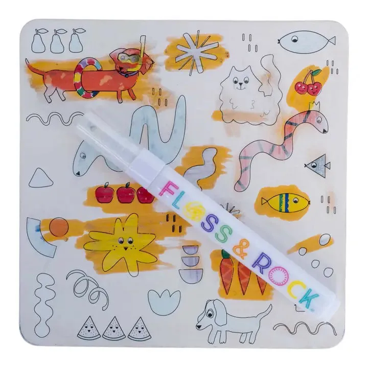 FLOSS AND ROCK - PETS WATER PEN AND CARDS