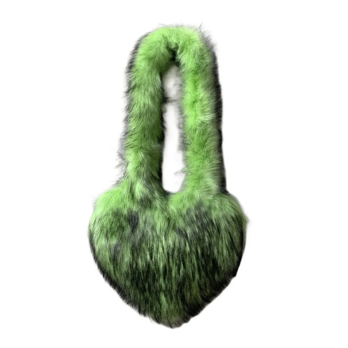 Fluffy Plush Winter Heart Handbags