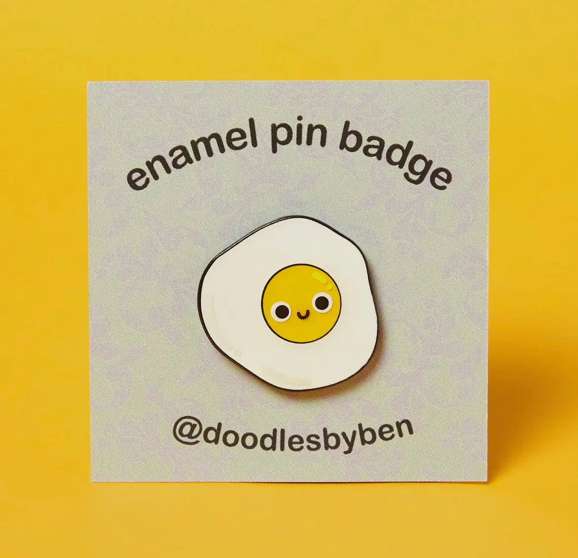 Fried Egg Enamel Pin