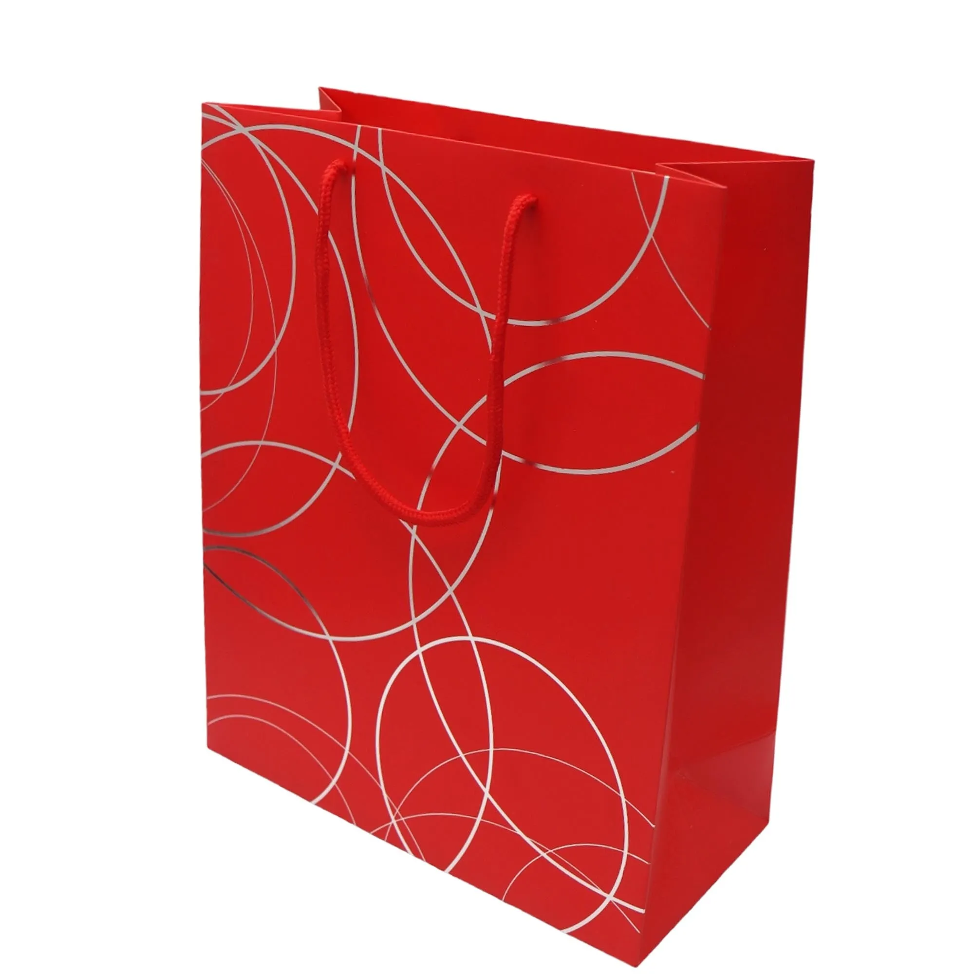 Gift Paper Bag Cirlces 18x23cm Small