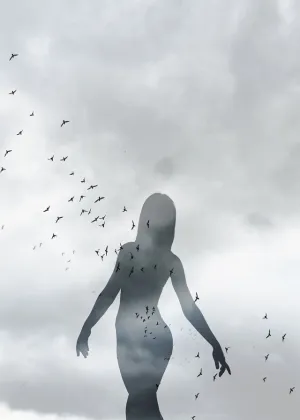 Girl With Birds Print