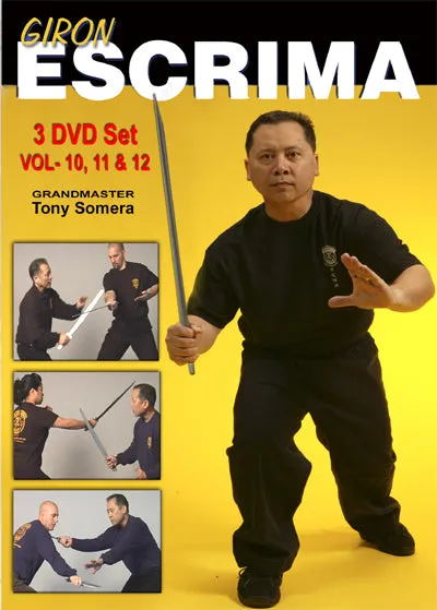 Giron Escrima (Vol 10-12) 3 DVD Set by Tony Somera