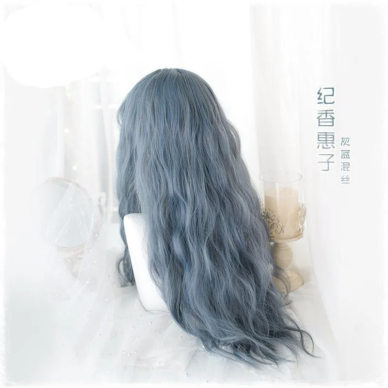 Gothic Blue Long Cosplay Wig
