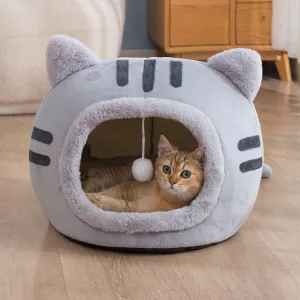 Grey Kitty Cat Purrfect Cave - Large