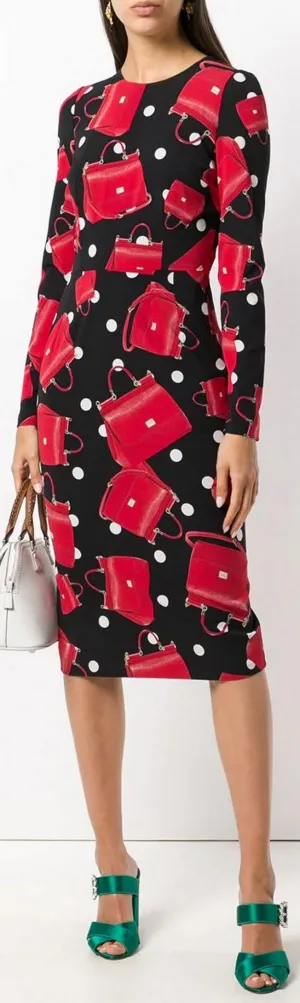 Handbag Print Dress