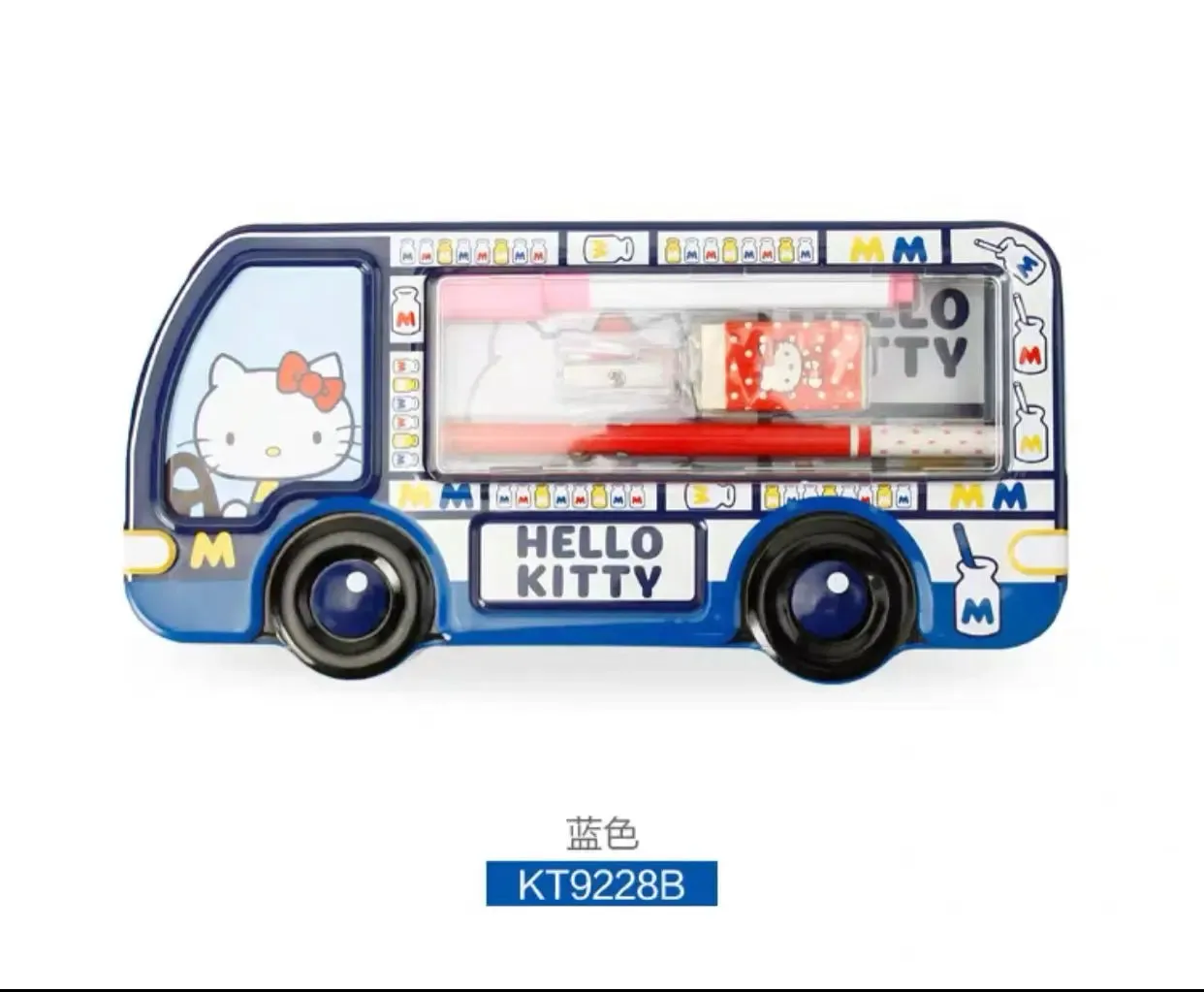 Hello Kitty Pencil Case Creative Bus Shape