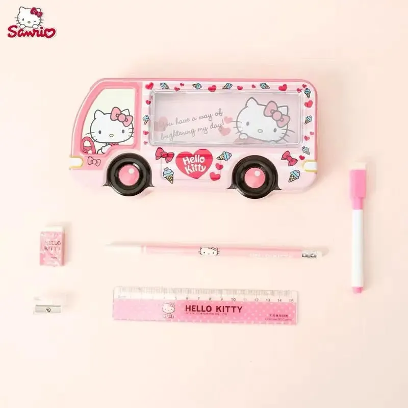 Hello Kitty Pencil Case Creative Bus Shape
