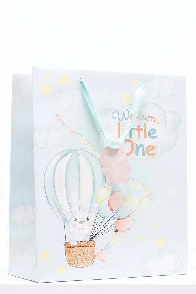Hello Little One Gift Bag Blue