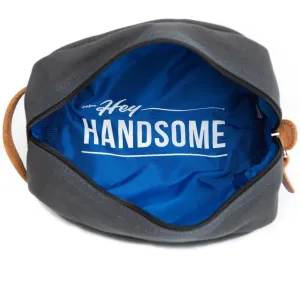 Hey Handsome Shaving Kit Bag (Grey)