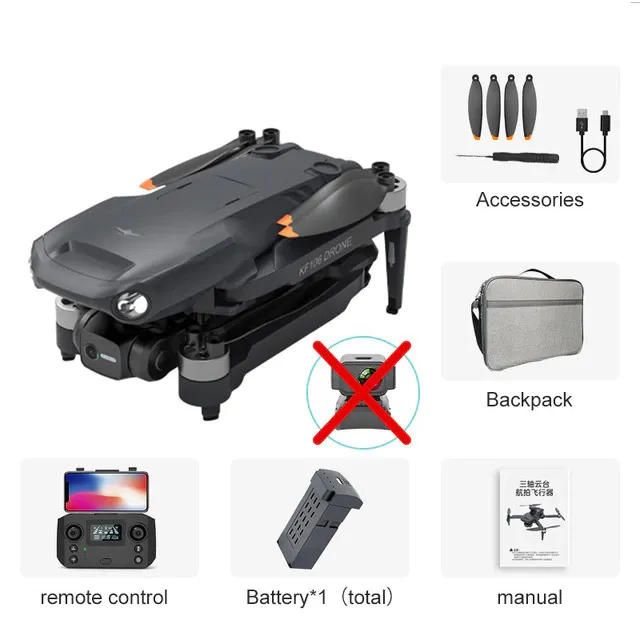 iSKF106 Max 4K Drone | 3-Axis Gimbal