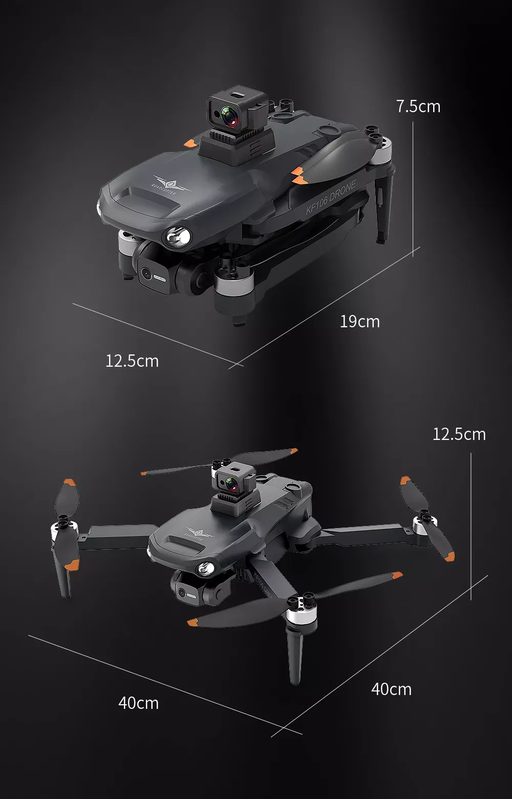iSKF106 Max 4K Drone | 3-Axis Gimbal