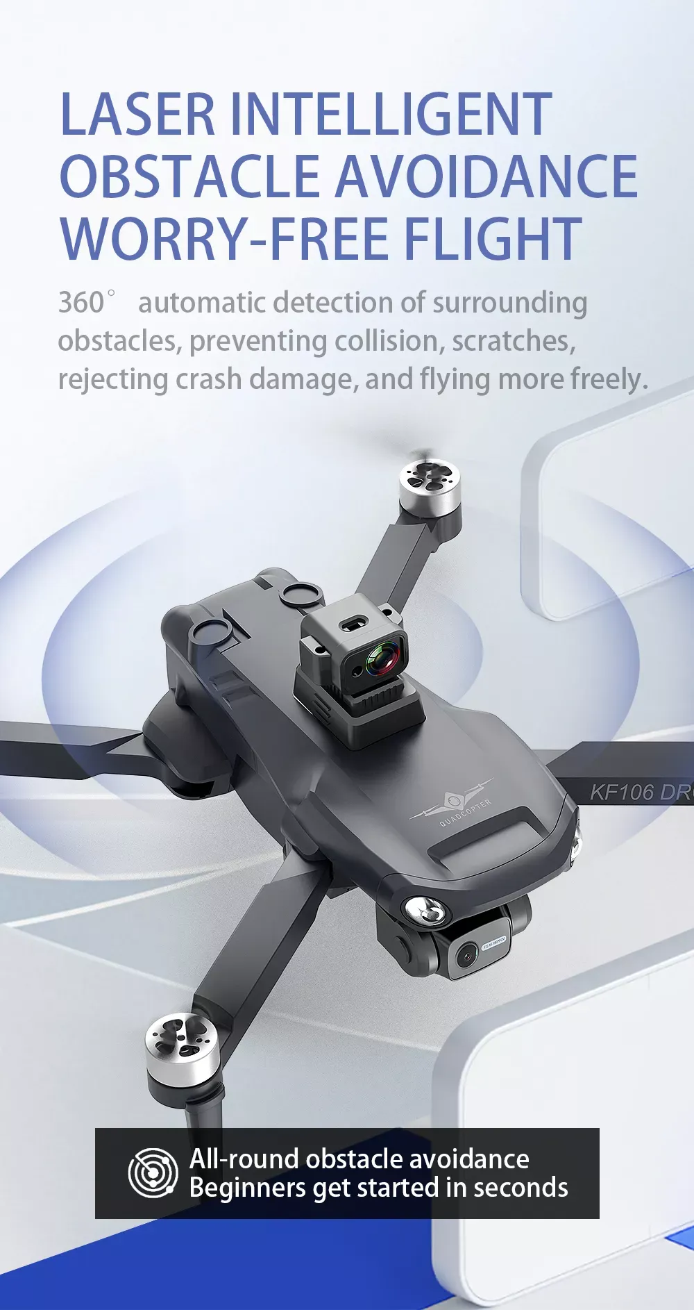 iSKF106 Max 4K Drone | 3-Axis Gimbal
