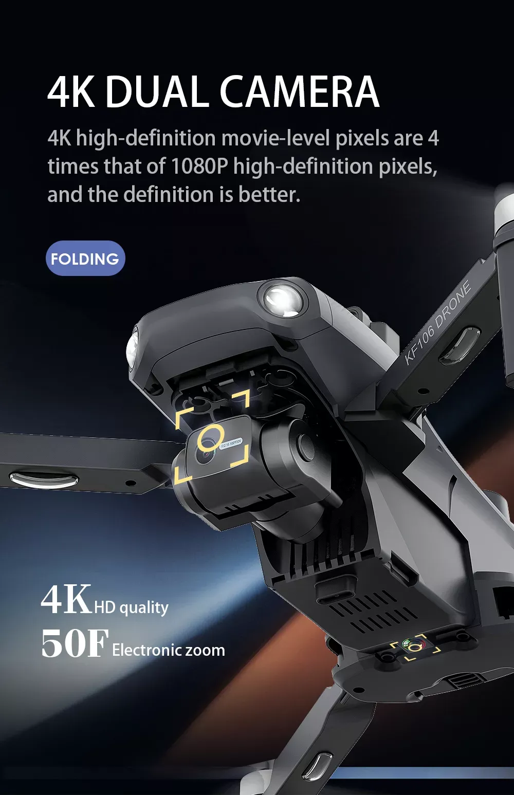 iSKF106 Max 4K Drone | 3-Axis Gimbal