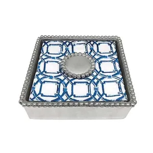 Jacki Pearled Beaded Napkin Box