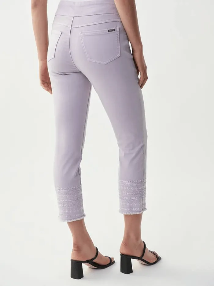Joseph Ribkoff T Pale Lavender Jewelled Jeans 221934 3873