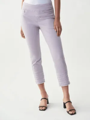 Joseph Ribkoff T Pale Lavender Jewelled Jeans 221934 3873