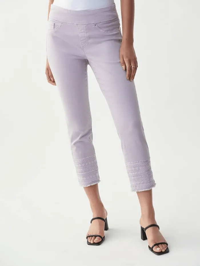 Joseph Ribkoff T Pale Lavender Jewelled Jeans 221934 3873