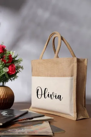 Jute Tote, Custom Printed Bag, Eco-Friendly Jute Bag, Shopping Tote